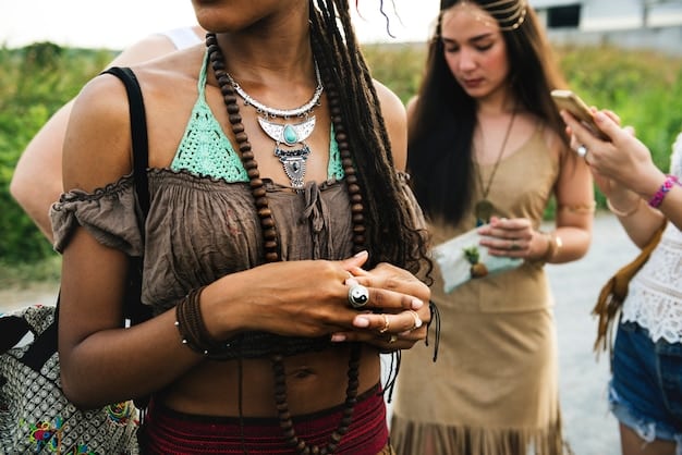 A group of tourists participating in a traditional Native American dance, guided by a tribal elder. The tourists are dressed respectfully, and their faces show genuine interest and engagement. The setting is an outdoor cultural center with traditional dwellings in the background. The focus is on the interaction between the tourists and the tribal elder, highlighting the educational and cultural exchange.