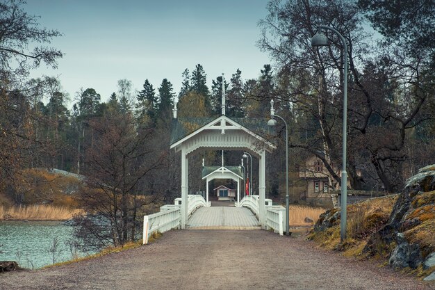 A scenic shot of Hot Springs National Park in Arkansas, showcasing the historic bathhouses along Bathhouse Row with the forested mountains in the background.