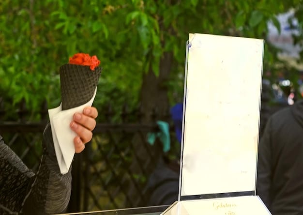 A close-up shot of a menu outside a restaurant, showing excessively high prices for simple dishes. The restaurant is located near the Eiffel Tower in Paris, and tourists are visible in the background. The image should subtly highlight the price gouging.