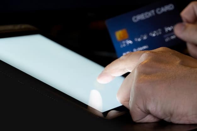 A close-up shot of a credit card being used to pay the Global Entry application fee online. The CBP website is visible in the background, showing the payment confirmation screen.