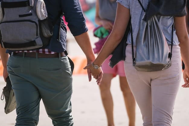 A close-up shot of a pickpocket's hand discreetly reaching into a tourist's backpack in a crowded marketplace. The focus is on the subtle movements and the vulnerability of the tourist.